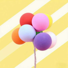  Gömb Tortadísz beszúró – Színes, Drótszálas (1 db) sütés és főzés