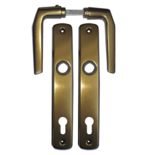 Gomboss/Perfekto Alu 410 Pajzsos Ajtókilincs F4 bronz 90 mm PZ zár és alkatrészei