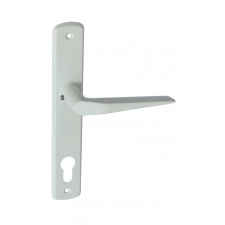 Gomboss/Perfekto Alu 410 Pajzsos Ajtókilincs Fehér 85 mm PZ zár és alkatrészei