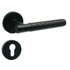 Gomboss/Perfekto Alva Körrozettás ajtókilincs Fekete PZ zár és alkatrészei