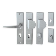 Gomboss/Perfekto Atlasz Szögletes Biztonsági F1 Ezüst Biztonsági Gomb/Kilincs 90 PZ zár és alkatrészei