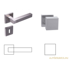 Gomboss/Perfekto Colombo (Cubik) Négyzetrozettás Rozsdamentes Inox PZ Gomb/Kilincs zár és alkatrészei