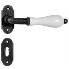 Gomboss/Perfekto Diána Perfekto Körrozettás Fehér Betéttel Fekete Szín PZ zár és alkatrészei