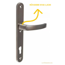 Gomboss/Perfekto Hero Redőnyös rövid nyakú szatén króm kilincspár 92 PZ zár és alkatrészei