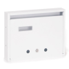 Gomboss/Perfekto Lépcsőházi Postaláda (Florida) 350Mm X 270Mm X 60Mm Felfele Nyíló Névjegy Fehér