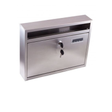 Gomboss/Perfekto Lépcsőházi Postaláda Lefele Nyíló 350*270*60 Rozsdamentes postaláda