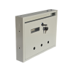Gomboss/Perfekto Lépcsőházi Postaláda (Rio) 350Mm X 270Mm X 60Mm Lefele Nyíló Névjegy Szürke