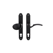 Gomboss/Perfekto Martin Fekete Asszimetrikus Gomb-Kilincs 90 mm BB BALOS zár és alkatrészei