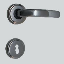 Gomboss/Perfekto Márton Körrozettás Fényes Króm Csak Kilincs Felső Rozettán zár és alkatrészei