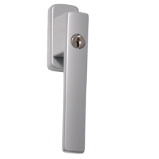 Gomboss/Perfekto Nagyalakú Ablakfélkilincs Zárható Téglalap Alakú F1 Ezüst zár és alkatrészei