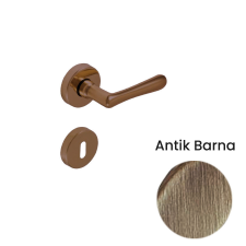 Gomboss/Perfekto Nosztalgia Körezettás Antik Súrolt Felület Csak Kilincs Felső Rozettán zár és alkatrészei