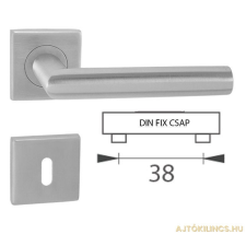 Gomboss/Perfekto Tímea Din Fix Csapos Négyzetrozettás Rozsdamentes Inox BB zár és alkatrészei