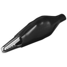 Goobay 11490 Banánhüvelyes krokodil csipesz, szín: fekete villanyszerelés