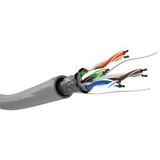 Goobay 15012 F/UTP CAT5e Installációs Patch kábel 100m - Szürke (15012) kábel és adapter