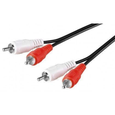 Goobay 3-3 RCA dugóval szerelt kábel aranyozott 15 m (50342) kábel és adapter