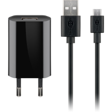 Goobay 44982 Micro-USB / USB-A Hálozati töltő készlet - Fekete (5W) mobiltelefon kellék