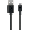 Goobay 46800 USB-A apa - Micro USB apa 2.0 Adat és töltőkábel - Fekete (1m) (46800)