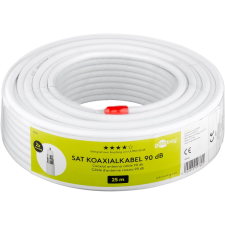 Goobay 49760 Koax antenna kábel 25m - Fehér (49760) kábel és adapter