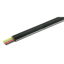 Goobay 4 eres lapos telefonkábel 100m - Fekete (93304) kábel és adapter