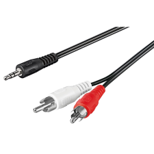 Goobay 50196 3.5mm Jack apa - 2x RCA apa Kábel (3m) (50196) kábel és adapter