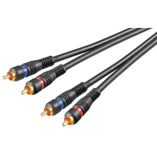 Goobay 50434 2x RCA apa - 2x RCA apa Kábel (10m) kábel és adapter
