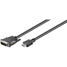 Goobay 50582 DVI-D - HDMI 1.4 Kábel 5m - Fekete (50582) kábel és adapter