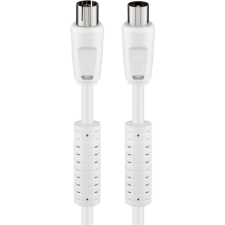 Goobay 50725 Koax zavarszűrős antenna kábel 5m - Fehér (50725) kábel és adapter