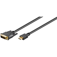 Goobay 51582 DVI-D - HDMI 1.4 Kábel 5m - Fekete (51582) kábel és adapter