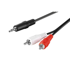 Goobay 51652 3.5mm Jack apa - 2x RCA apa Kábel (10m) (51652) kábel és adapter