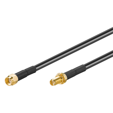 Goobay 51678 RP-SMA WLAN antenna kábel 5m - Fekete (51678) kábel és adapter