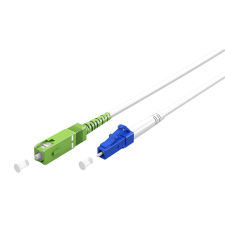 Goobay 59615 optikai patch kábel OS2 Simplex 25m - Fehér kábel és adapter