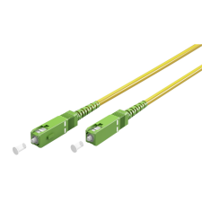 Goobay 59638 optikai patch kábel OS2 Simplex 1m - Sárga kábel és adapter