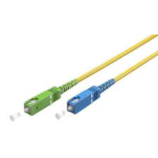 Goobay 59660 optikai patch kábel OS2 Simplex 3m - Sárga kábel és adapter