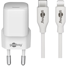 Goobay 61084 USB-C Hálózati töltő - Fehér (5V / 3A) mobiltelefon kellék