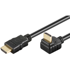 Goobay 61272 HDMI - HDMI 2.0 270°-os kábel 1m - Fekete kábel és adapter