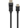 Goobay 64844 DisplayPort 1.2 - HDMI 2.0 Kábel 5m - Fekete