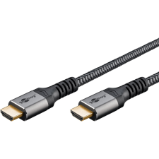 Goobay 64998 High Speed HDMI 2.0 - HDMI 2.0 Kábel 15m - Szürke kábel és adapter