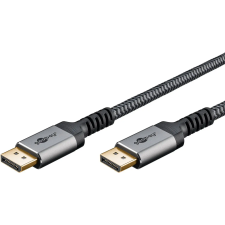 Goobay 65264 DisplayPort 1.4 - DisplayPort 1.4 Kábel 1m - Szürke kábel és adapter