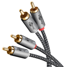 Goobay 65291 2x RCA apa - 2x RCA apa Kábel (0.5m) (65291) kábel és adapter