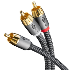 Goobay 65300 RCA apa - 2x RCA apa Kábel (2m) kábel és adapter