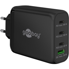 Goobay 65555 3x USB-C / USB-A Hálózati töltő - Fekete (100W) mobiltelefon kellék