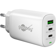 Goobay 65W hálózati USB-C gyorstöltő többportos Power Delivery, fehér mobiltelefon kellék