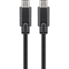 Goobay 66508 USB-C apa - USB-C apa 3.2 Adat és töltőkábel - Fekete (2m) (66508)