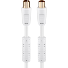 Goobay 67277 Koax zavarszűrős antenna kábel 2.5m - Fehér (67277) kábel és adapter