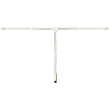 Goobay 68850 FM dipól antenna 1.8m - Fehér kábel és adapter