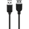 Goobay 68905 USB kábel 5 M USB 2.0 USB A Fekete