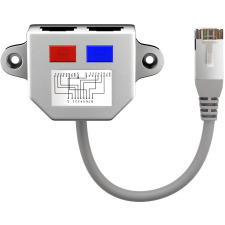 Goobay 68909 RJ45 apa - 2x RJ45 anya Elosztó kábel és adapter