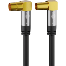 Goobay 70461 Koax TV antenna Premium kábel 2m - Fekete (70461) kábel és adapter