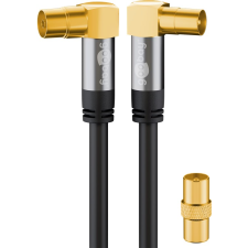 Goobay 70464 Koax antenna kábel 3m - Fekete (70464) kábel és adapter