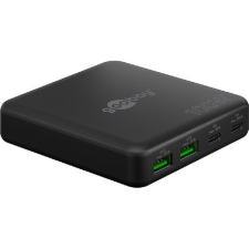Goobay 70764 2xUSB-A / 2xUSB-C Hálózati Gyorstöltő Adapter 100W - Fekete (RB70764) mobiltelefon kellék